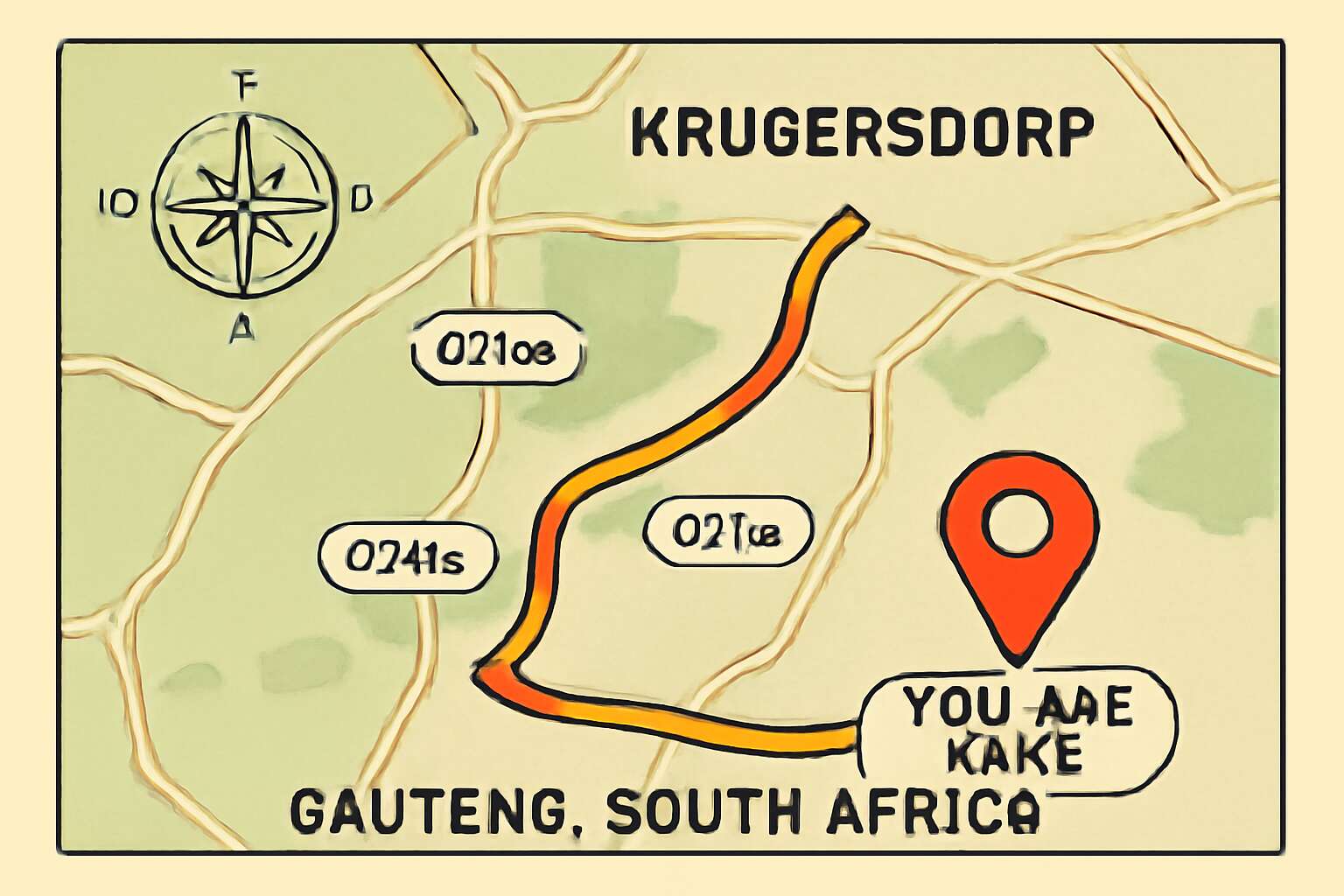 how far is krugersdorp from here